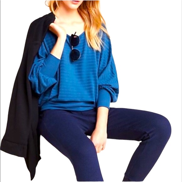 Anthropologie Saturday Sunday Velvet Pullover Top Sz XS - Picture 3 of 11